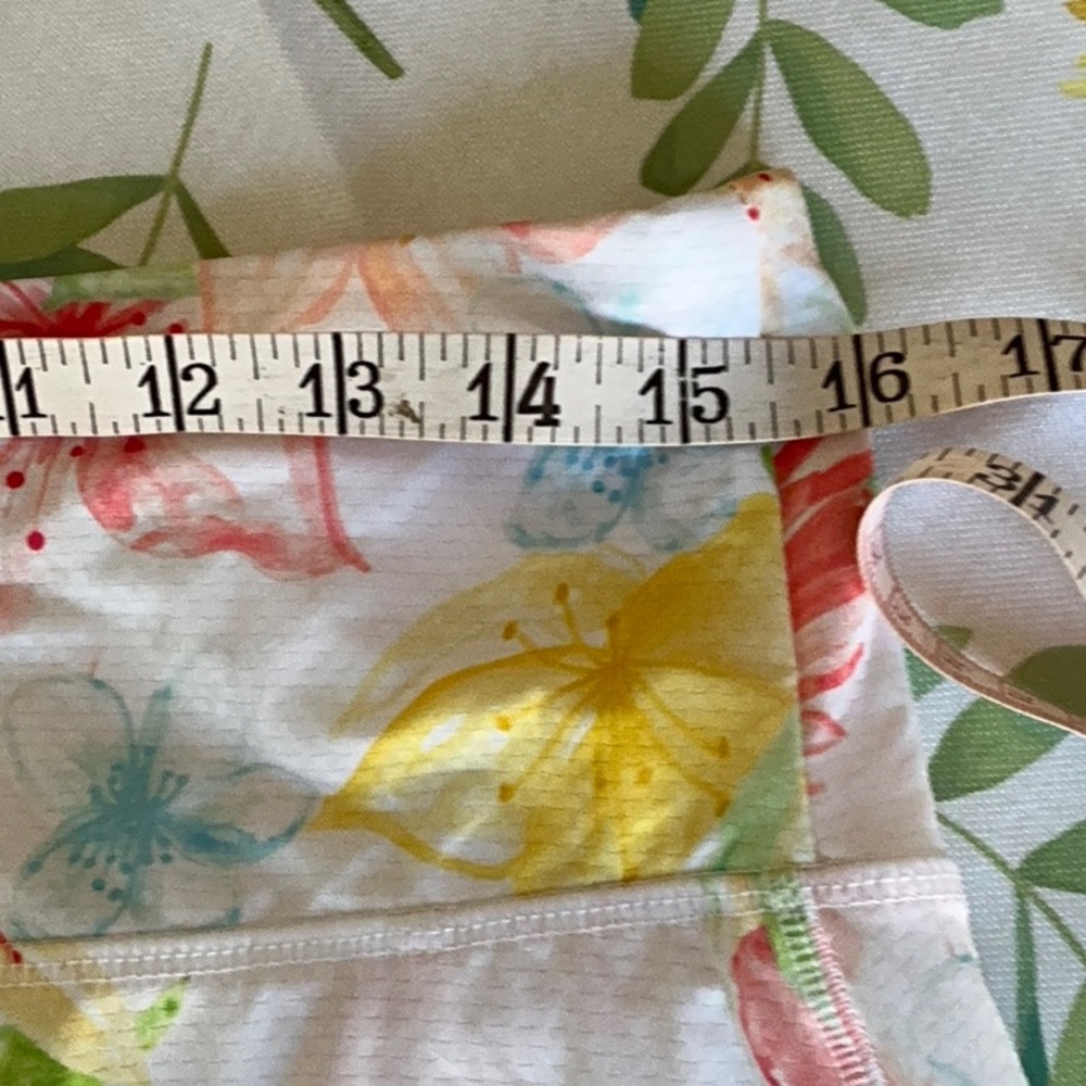 NWOT Gottex Floral Athletic/Casual Skort in White with Coral, Yellow & Green - Picture 8 of 8